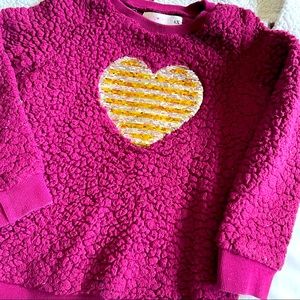 2 toddler girl fuzzy sweaters